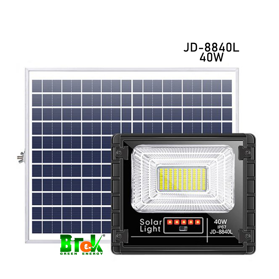 Đèn pha năng lượng mặt trời công suất 40 Watt JD-8840L