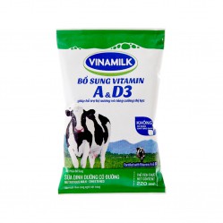 Sữa tươi Vinamilk - tiệt trùng bịch 220 ml - 1 thùng 48 bịch