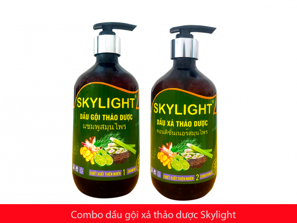 Combo gội xả thảo dược Skylight