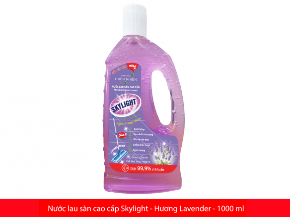 Nước lau sàn cao cấp Skylight - Hương Lavender - Chai 1000ml