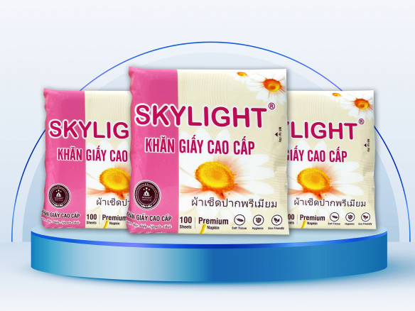 Khăn giấy cao cấp Skylight - Bịch 100 tờ