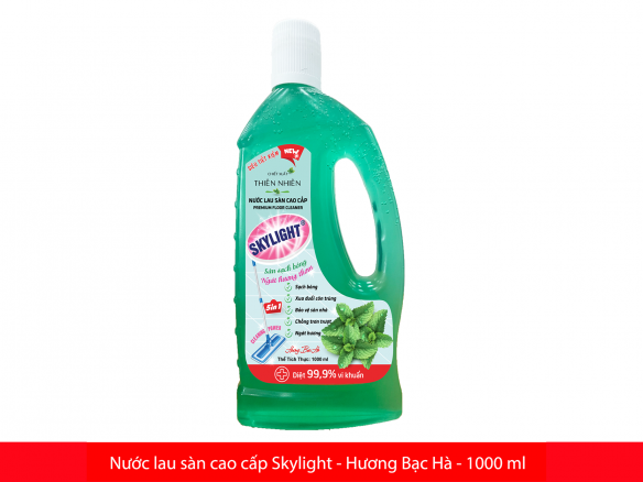 Nước lau sàn cao cấp Skylight - Hương bạc hà - Chai 1000ml