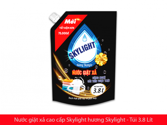 Nước giặt xả cao cấp Skylight - Hương Skylight - Túi 3.8 Lít