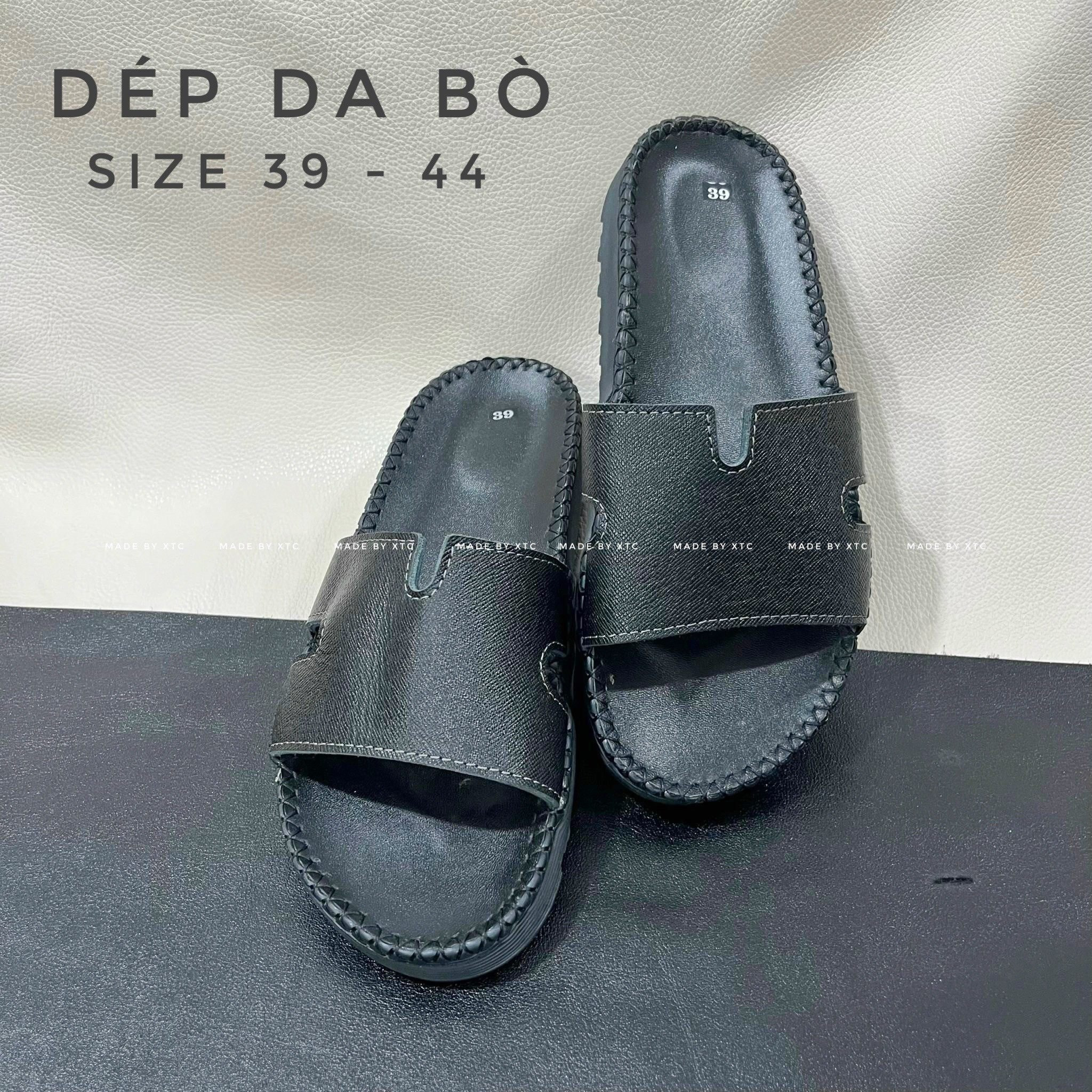 Dép Da Bò Số 8 Tại Xưởng Gia Công